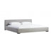 Zest Wide Upholstered Bed by Zest. Made from rubberwood, fabric in a modern style.