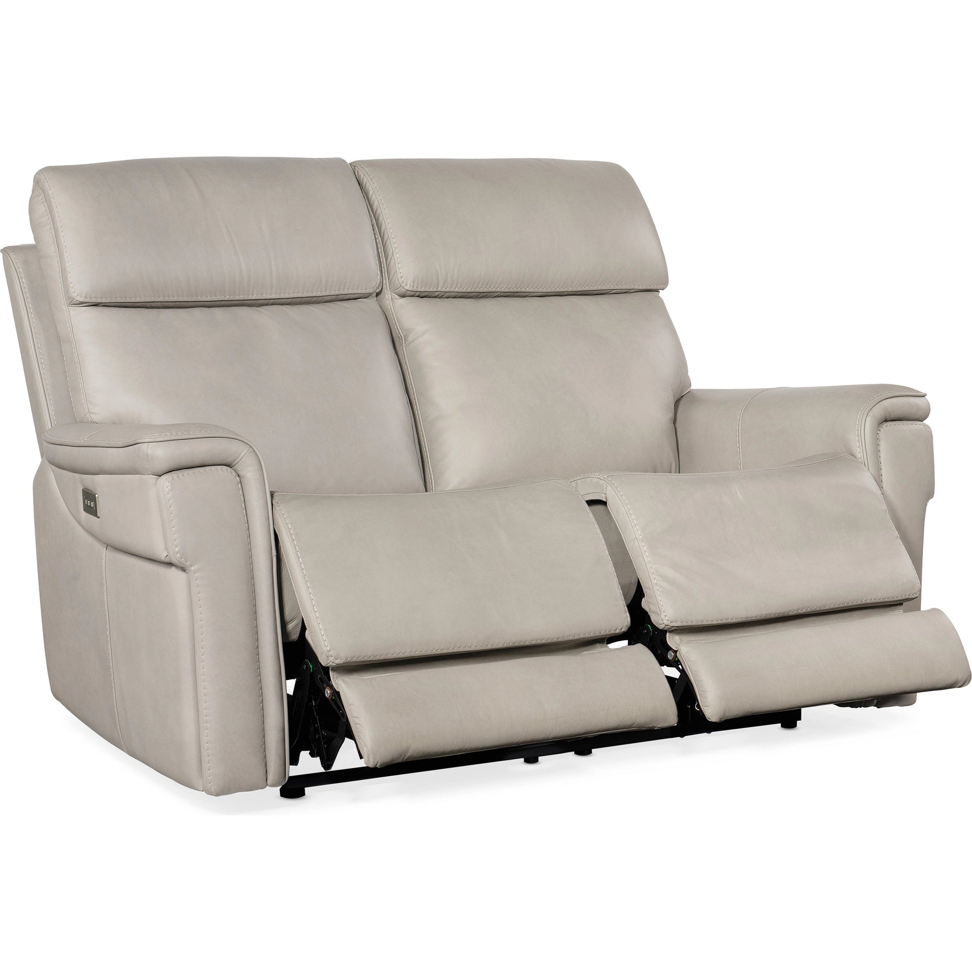Lyra Zero Gravity Power Loveseat by Hooker Furniture. Made from leather in a traditional style.