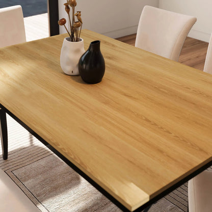 Flynn Dining Table by LH Imports in natural, black. Made from unique in a modern style.
