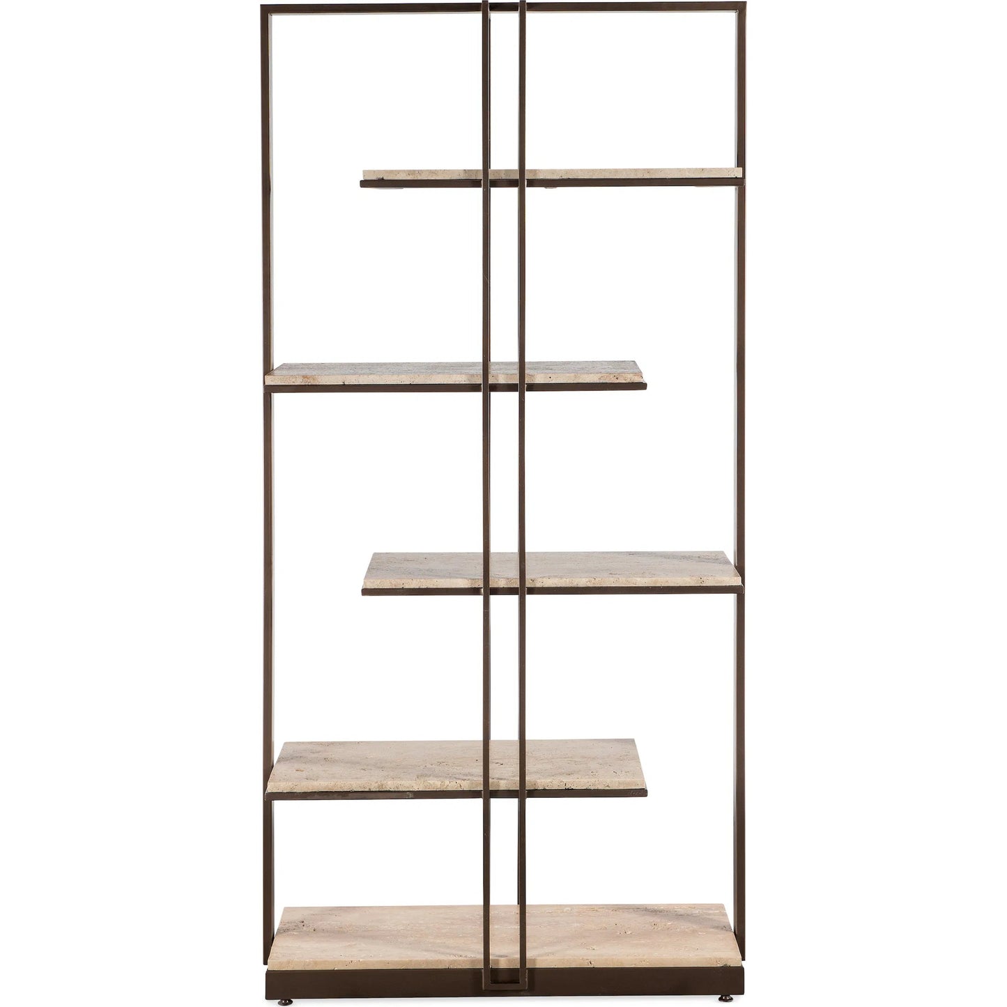 002 SI-2193347 | Additional Silo | Granger Stone & Metal Etagere by Hooker Furniture in dark bronze. Made from unique in a modern style.