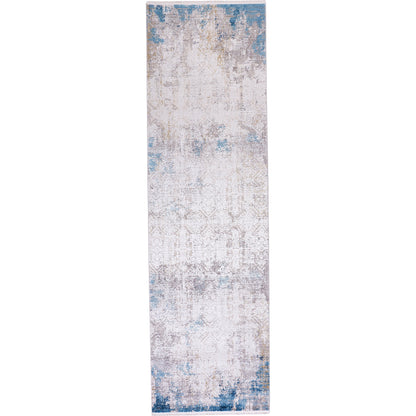 Cadiz Rug - 3889F by Feizy in ivory, blue, gold. Made from viscose, acrylic in a unique style.