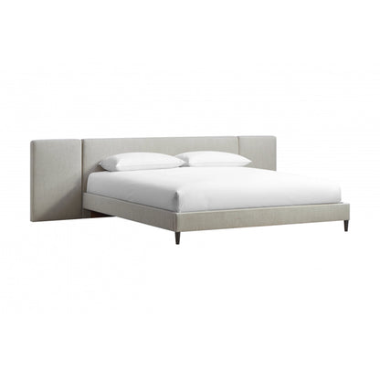 Zest Upholstered Bed with Wings by Zest. Made from rubberwood, fabric in a modern style.