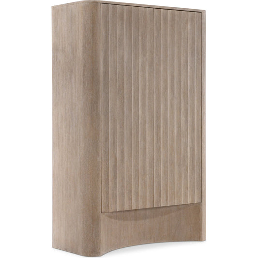 Loggia Bar Cabinet by Bernhardt in aria. Made from wood in a unique style.