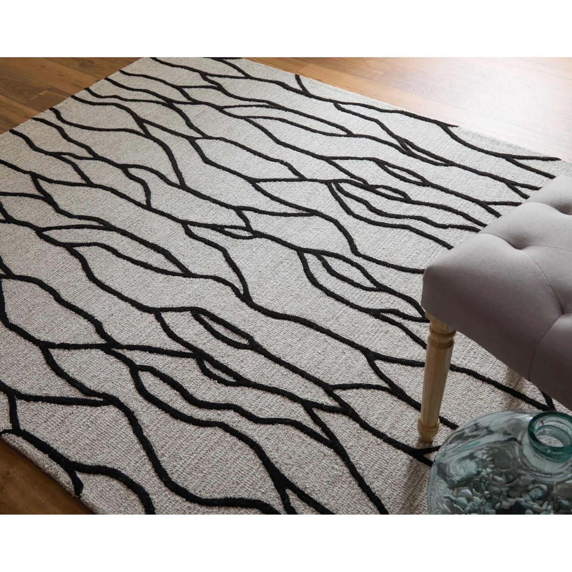 Enzo Transitional Rug - 8734F by Feizy. Made from wool in a unique style.