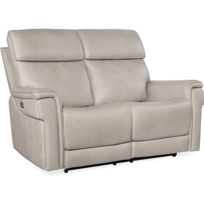 Lyra Zero Gravity Power Loveseat by Hooker Furniture. Made from leather in a traditional style.
