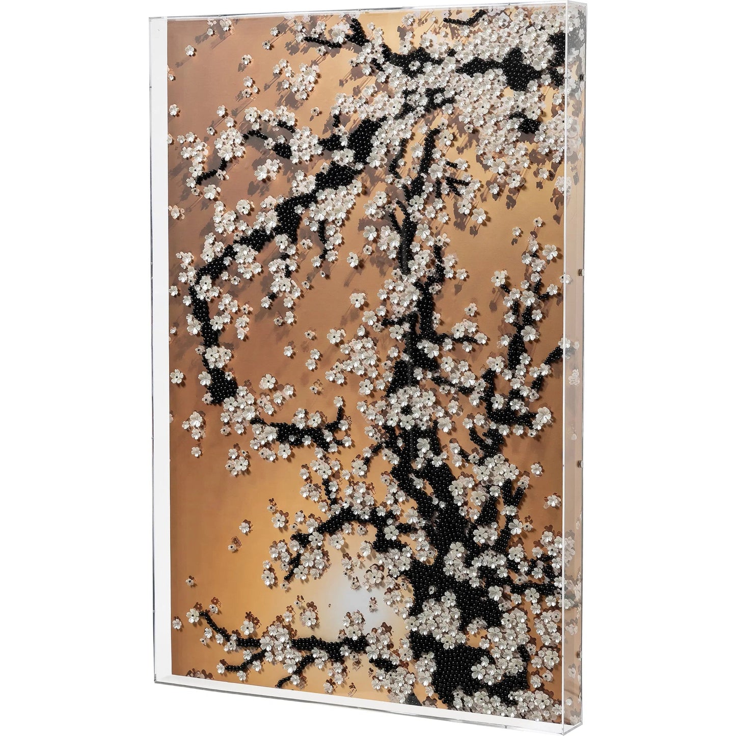 001 SI-2633365 | Additional Silo | Eternal Blossom Framed Art by Zentique in multi-color and clear/translucent. Made from durable thermoplastic plastic, acrylic frame in a unique style.