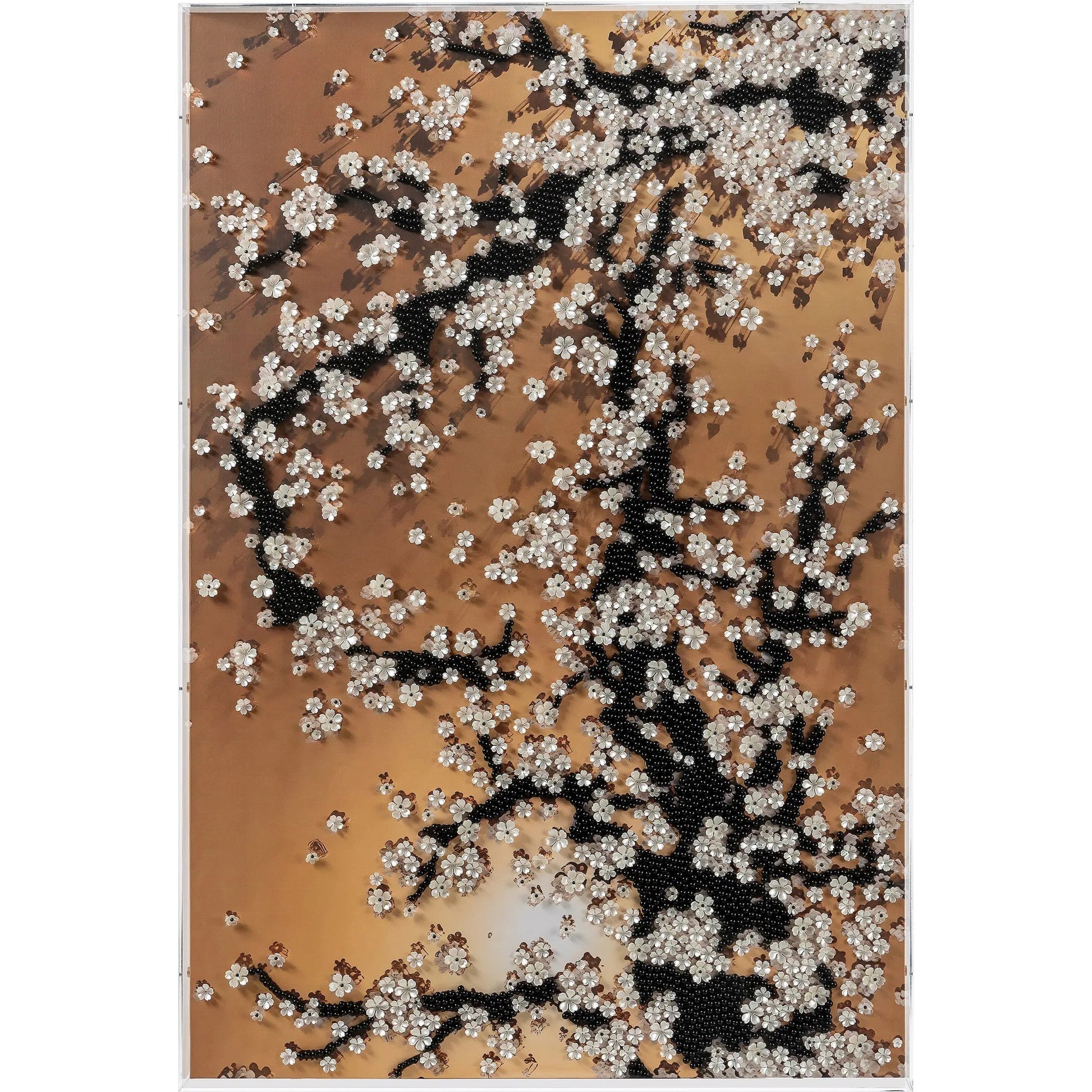 Eternal Blossom Framed Art by Zentique in multi-color and clear/translucent. Made from durable thermoplastic plastic, acrylic frame in a unique style.
