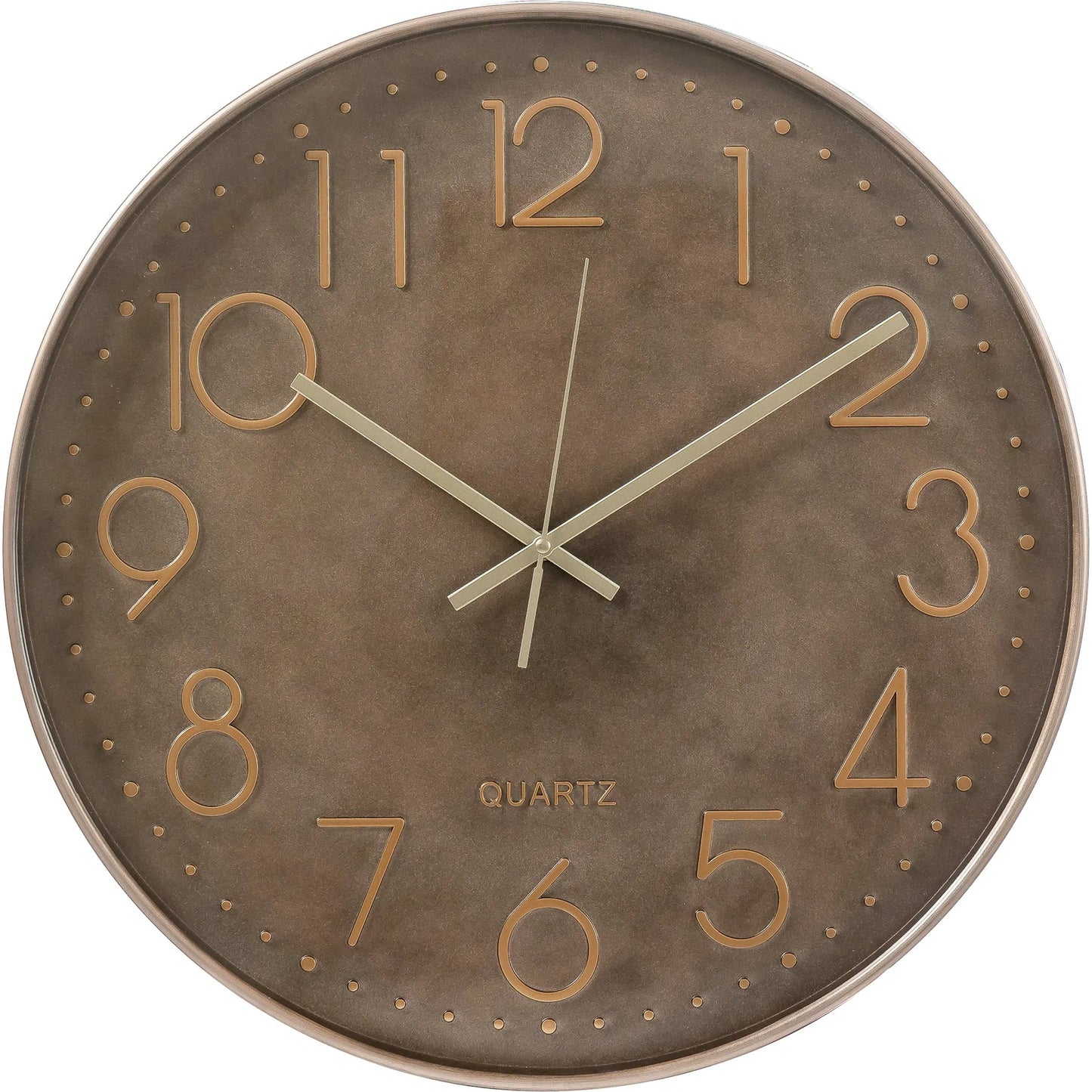 000 SI-2633374 | Primary Silo | Briarcliff Industrial Bronze-Look Round Wall Clock – 19.7" by Zentique in bronze and bronze. Made from metal in a unique style.