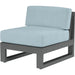 Redondo Outdoor Armless Club by Sunset West in grays. Made from aluminum in a modern style.