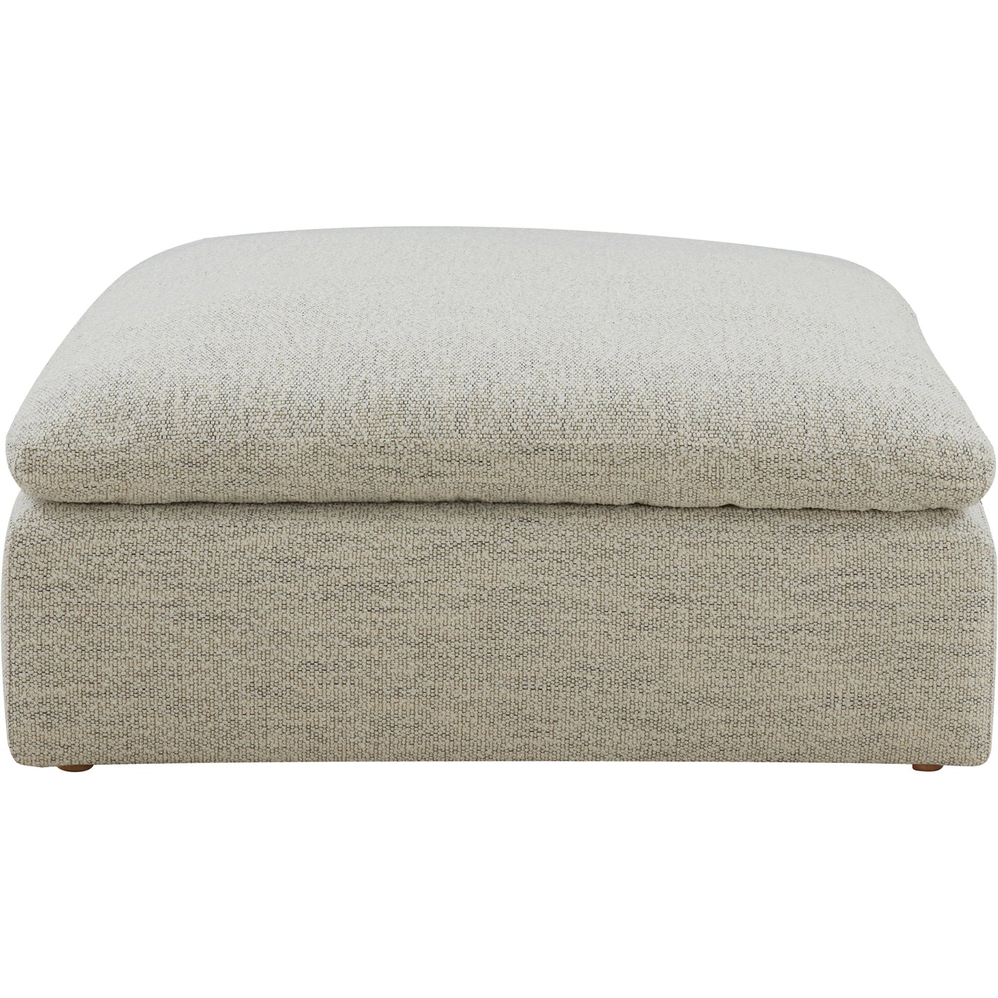 017 SI-1985194 | Additional Silo | Clay Ottoman by Moe's Home Collection in coastside sand. Made from upholstery: neverfear™ fabric, 100% polyester, plywood frame, 50% feather, fibre blend channeled in a modern style.