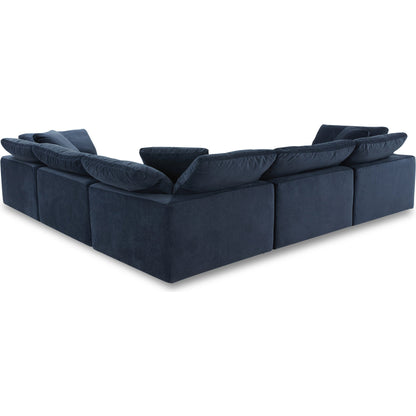 Clay Classic L Modular Sectional by Moe's Home Collection. Made from 100% polyester livesmart stain resistant fabric, feather-fiber blend channeled, plywood frame, 50% feather-fiber blend channeled, 50% feather, fibre blend channeled, 