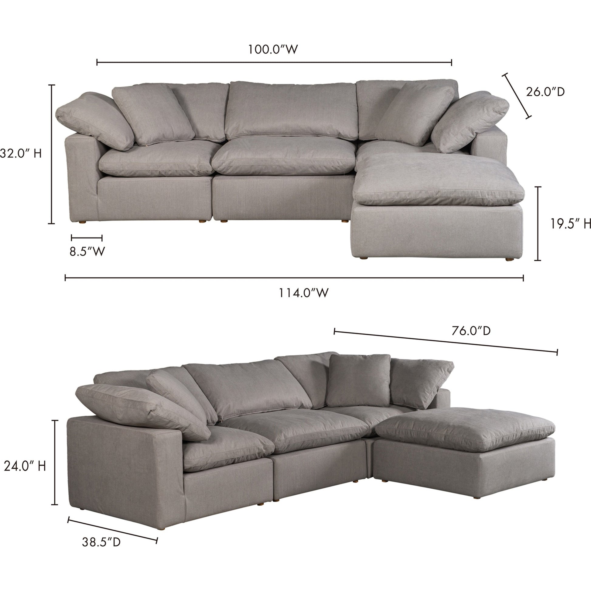 Terra Condo Lounge Modular Sectional by Moe's Home Collection. Made from unique in a modern style.