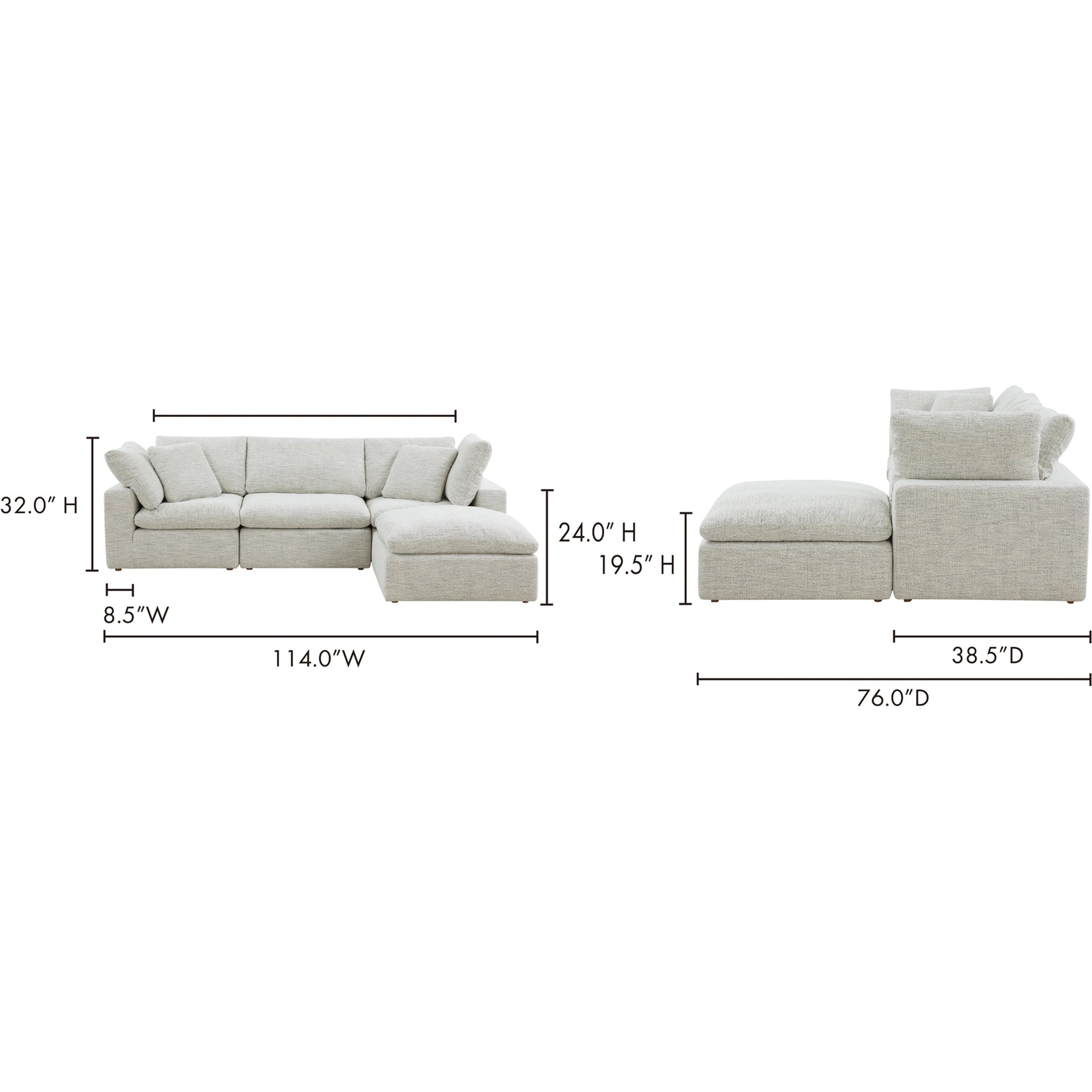 Terra Condo Lounge Modular Sectional by Moe's Home Collection. Made from unique in a modern style.