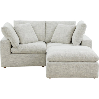 Terra Condo Nook Modular Sectional by Moe's Home Collection in coastside sand. Made from upholstery: neverfear™ fabric, 100% polyester, plywood frame, 50% feather, fibre blend channeled in a modern style.