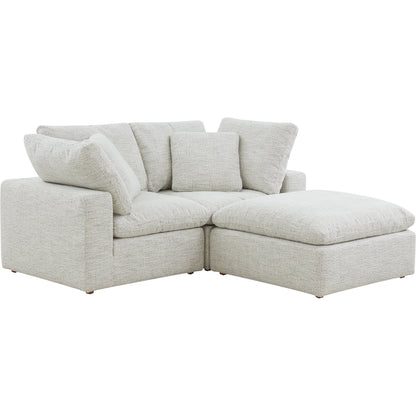 Terra Condo Nook Modular Sectional by Moe's Home Collection in coastside sand. Made from upholstery: neverfear™ fabric, 100% polyester, plywood frame, 50% feather, fibre blend channeled in a modern style.
