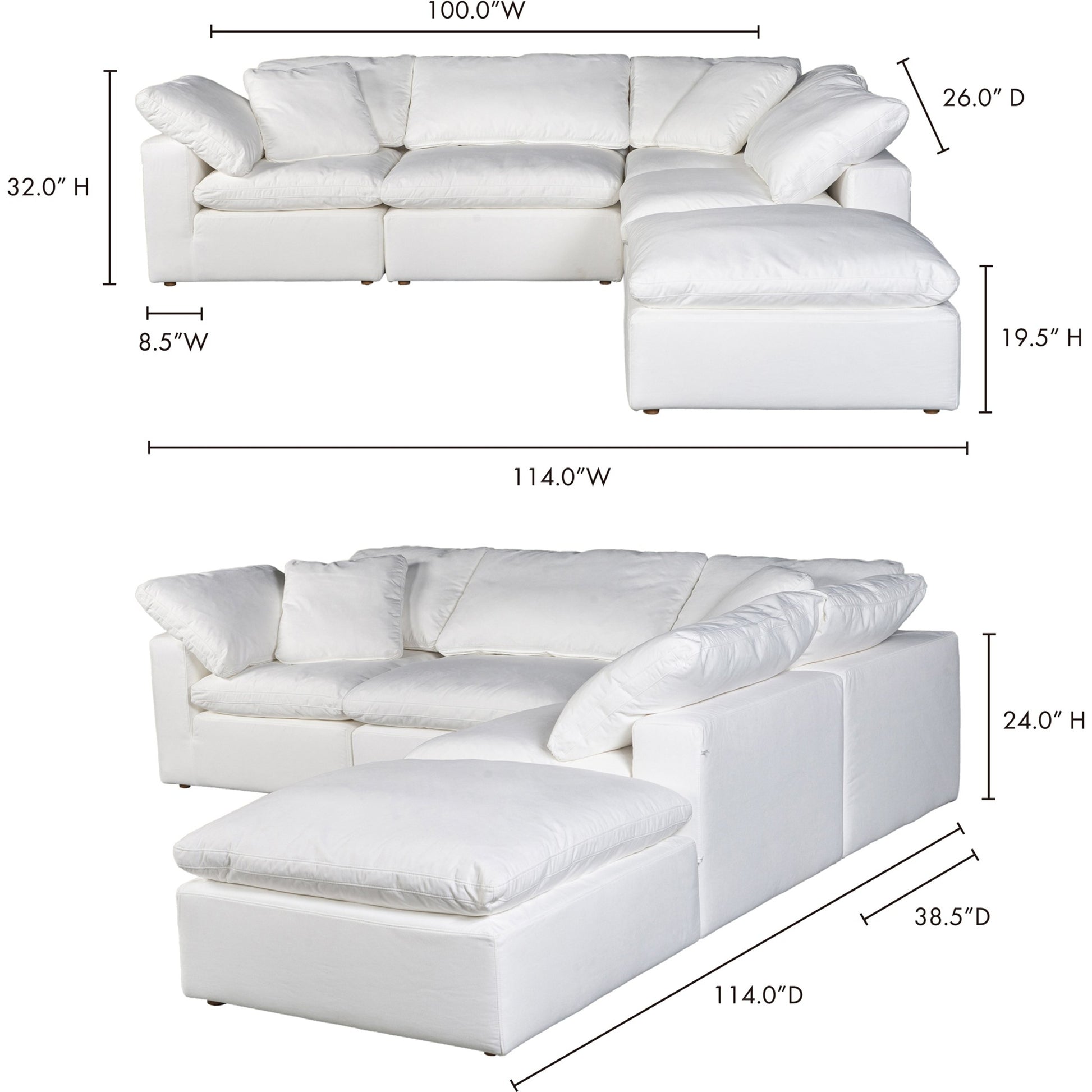 Terra Condo Dream Modular Sectional by Moe's Home Collection. Made from unique in a modern style.