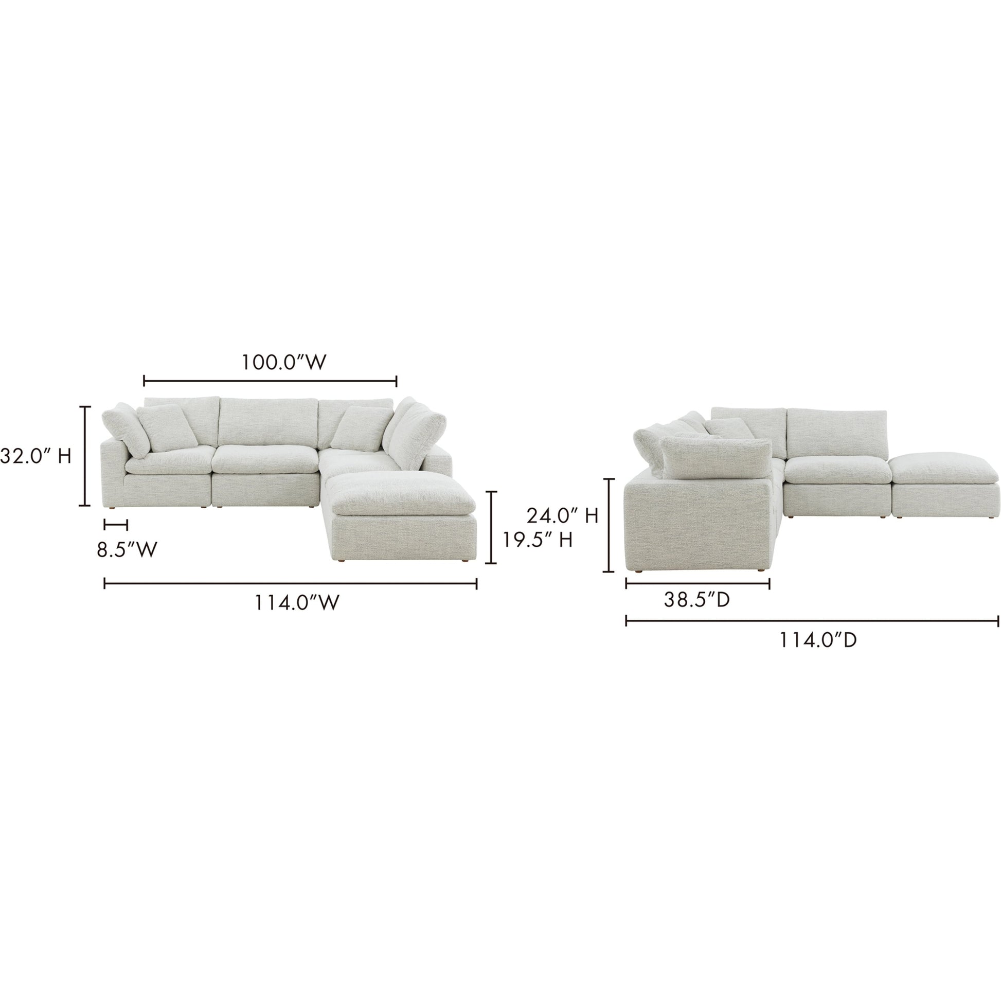 Terra Condo Dream Modular Sectional by Moe's Home Collection. Made from unique in a modern style.
