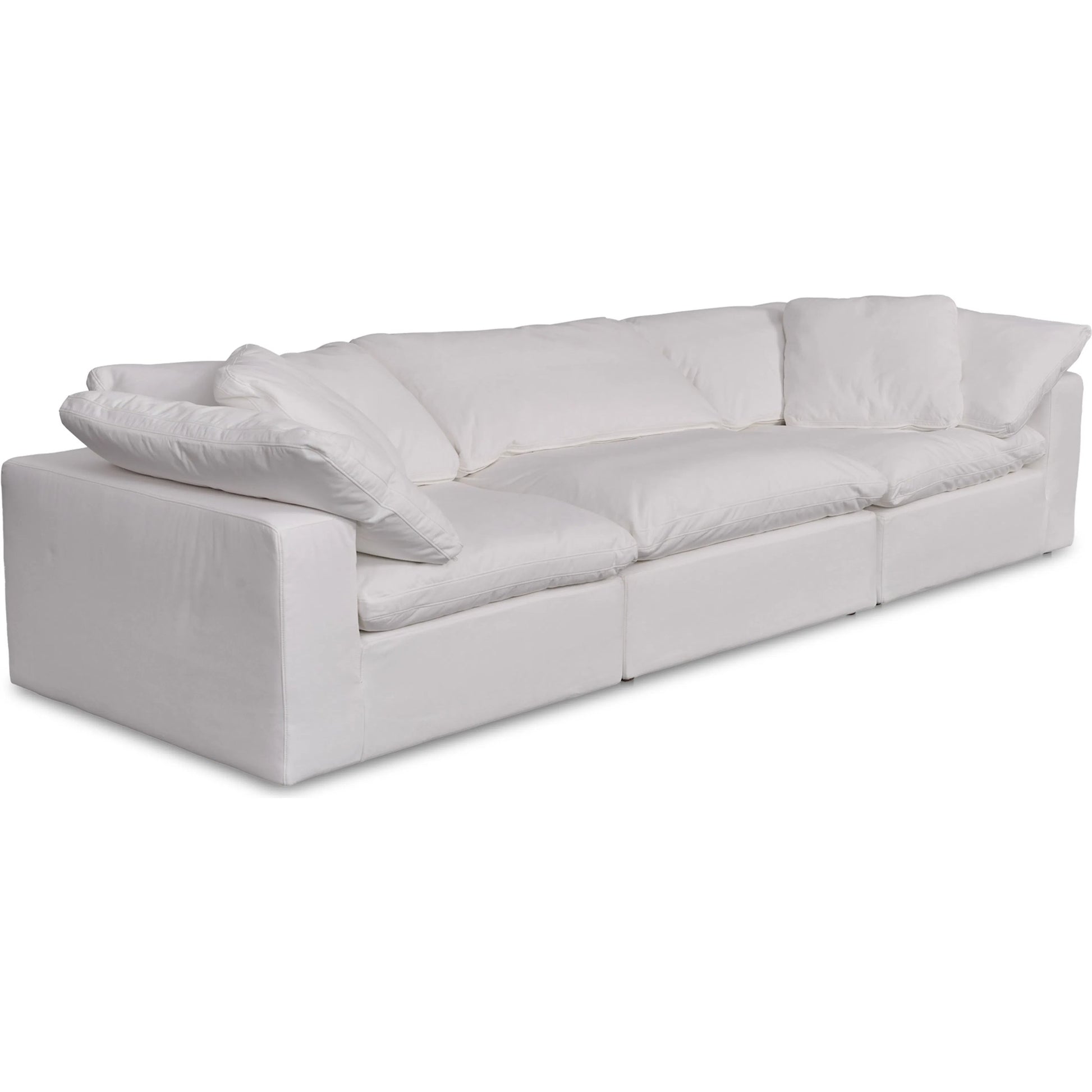 Clay Modular Sofa Performance Fabric by Moe's Home Collection. Made from upholstery: 100% polyester livesmart stain resistant fabric, wood, plywood frame, 50% feather, fill, 20% feather, fibre in a transitional style.