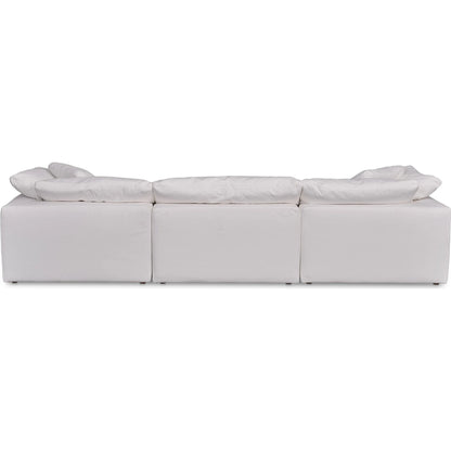 Clay Modular Sofa Performance Fabric by Moe's Home Collection. Made from upholstery: 100% polyester livesmart stain resistant fabric, wood, plywood frame, 50% feather, fill, 20% feather, fibre in a transitional style.