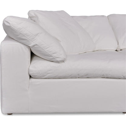 Clay Modular Sofa Performance Fabric by Moe's Home Collection. Made from upholstery: 100% polyester livesmart stain resistant fabric, wood, plywood frame, 50% feather, fill, 20% feather, fibre in a transitional style.