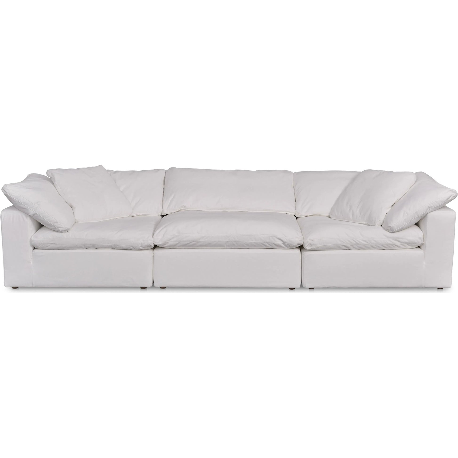 Clay Modular Sofa Performance Fabric by Moe's Home Collection. Made from upholstery: 100% polyester livesmart stain resistant fabric, wood, plywood frame, 50% feather, fill, 20% feather, fibre in a transitional style.