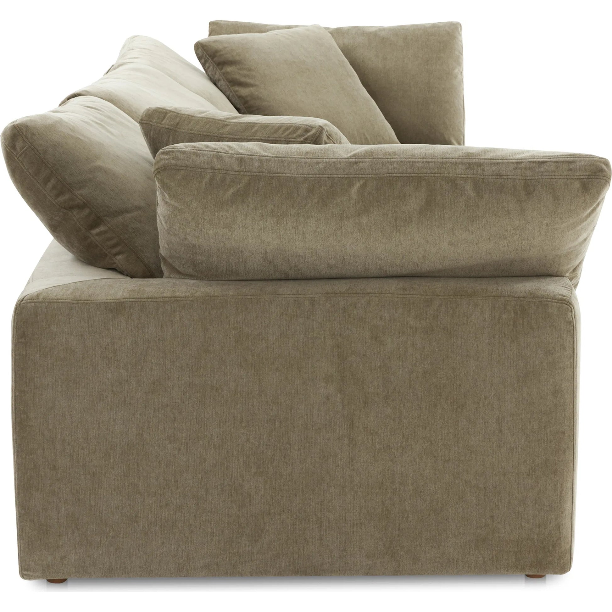 Clay Modular Sofa Performance Fabric by Moe's Home Collection. Made from upholstery: 100% polyester livesmart stain resistant fabric, wood, plywood frame, 50% feather, fill, 20% feather, fibre in a transitional style.