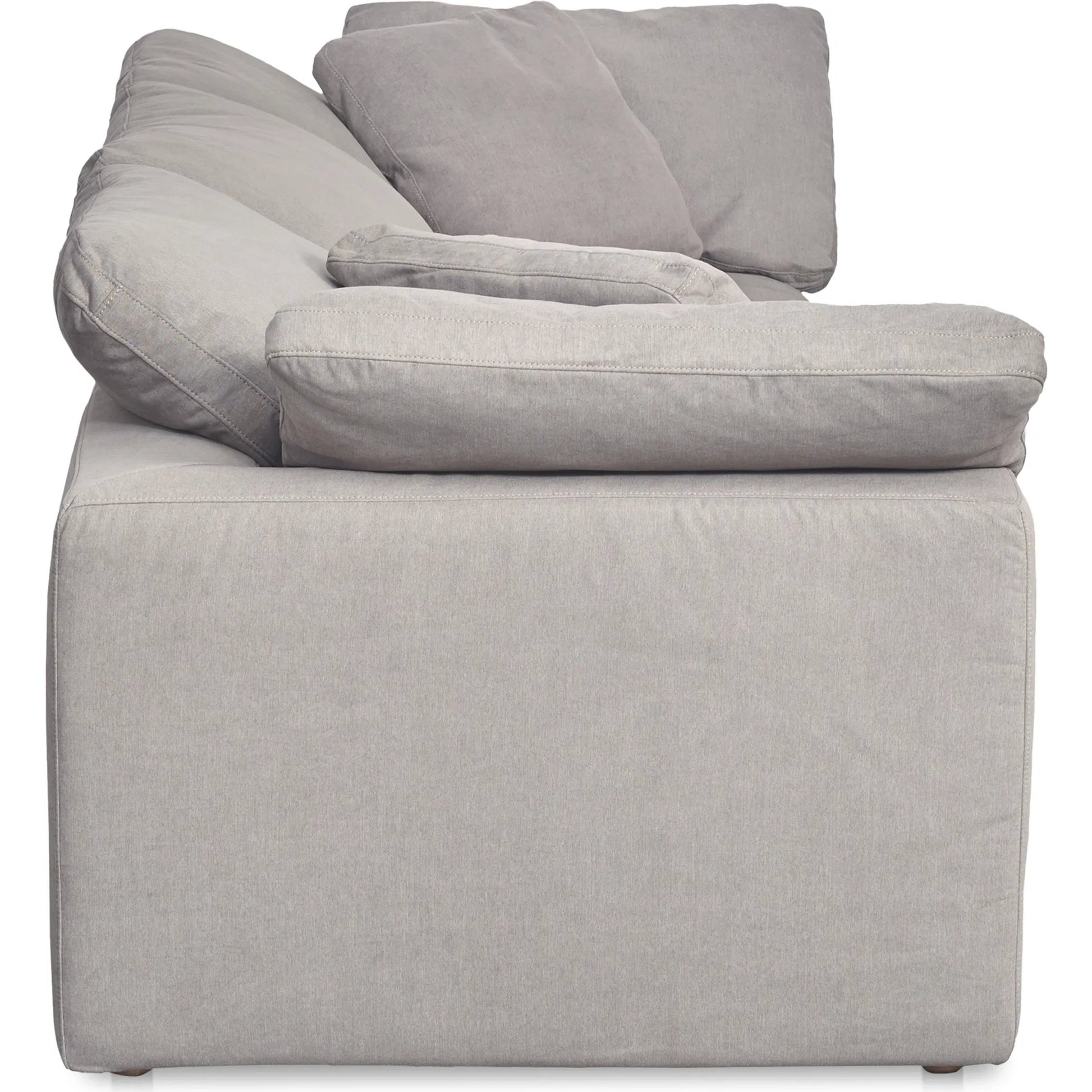 Clay Modular Sofa Performance Fabric by Moe's Home Collection. Made from upholstery: 100% polyester livesmart stain resistant fabric, wood, plywood frame, 50% feather, fill, 20% feather, fibre in a transitional style.