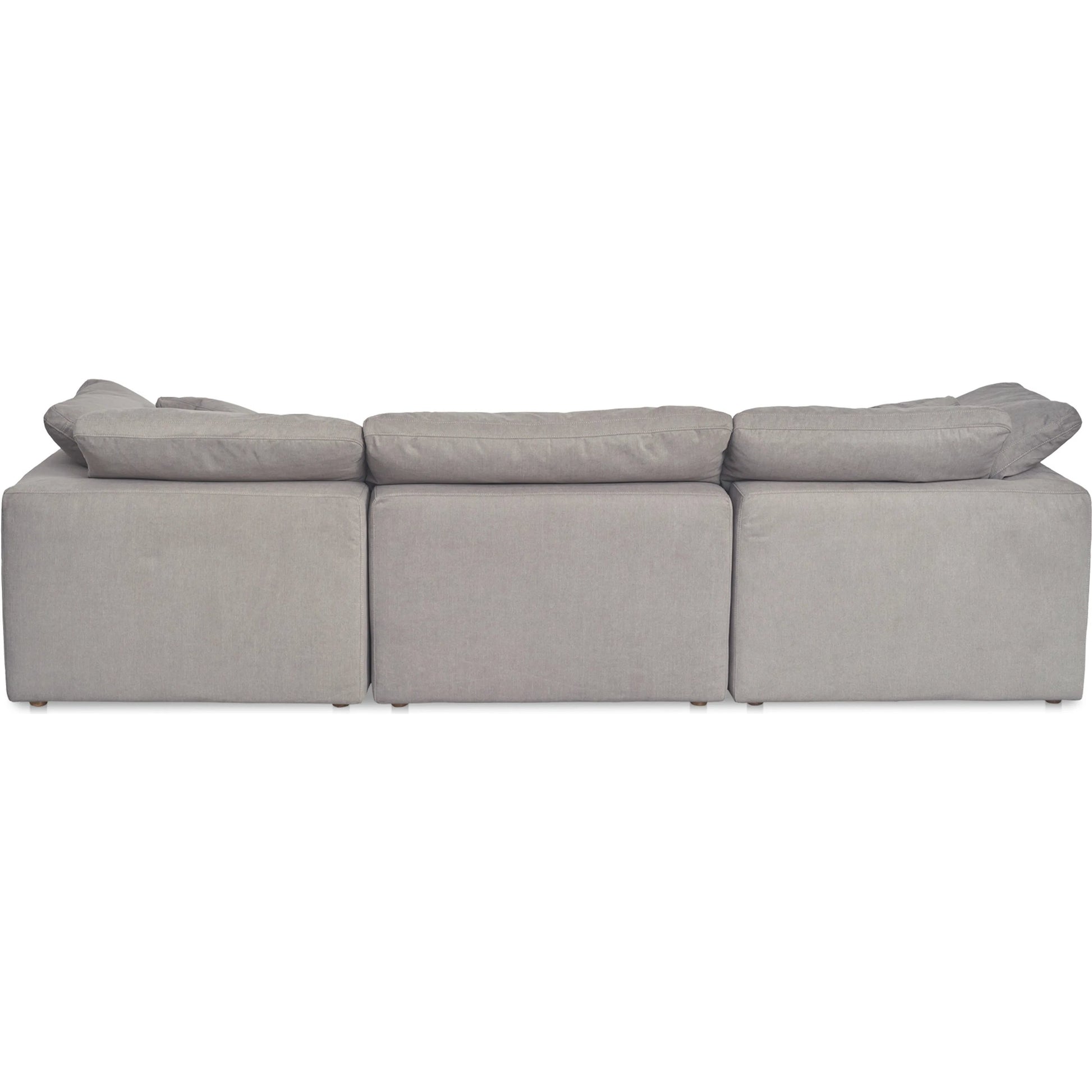 Clay Modular Sofa Performance Fabric by Moe's Home Collection. Made from upholstery: 100% polyester livesmart stain resistant fabric, wood, plywood frame, 50% feather, fill, 20% feather, fibre in a transitional style.