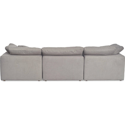 Clay Modular Sofa Performance Fabric by Moe's Home Collection. Made from upholstery: 100% polyester livesmart stain resistant fabric, wood, plywood frame, 50% feather, fill, 20% feather, fibre in a transitional style.