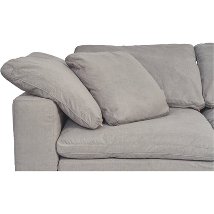 Clay Modular Sofa Performance Fabric by Moe's Home Collection. Made from upholstery: 100% polyester livesmart stain resistant fabric, wood, plywood frame, 50% feather, fill, 20% feather, fibre in a transitional style.