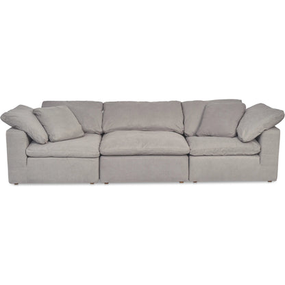 Clay Modular Sofa Performance Fabric by Moe's Home Collection. Made from upholstery: 100% polyester livesmart stain resistant fabric, wood, plywood frame, 50% feather, fill, 20% feather, fibre in a transitional style.