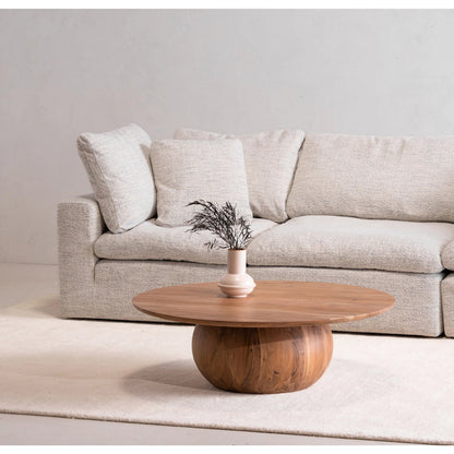 Clay Modular Sofa Performance Fabric by Moe's Home Collection. Made from upholstery: 100% polyester livesmart stain resistant fabric, wood, plywood frame, 50% feather, fill, 20% feather, fibre in a transitional style.