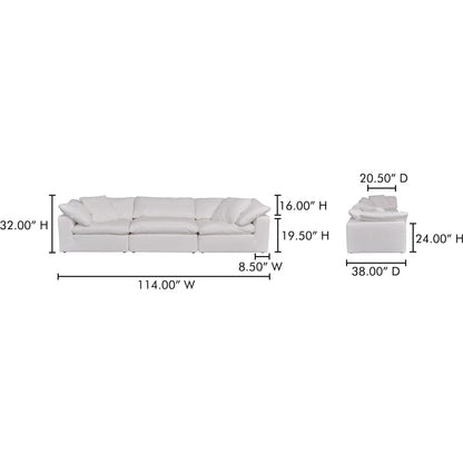 Terra Modular Sofa Performance Fabric by Moe's Home Collection. Made from unique in a transitional style.