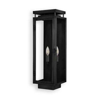 Yorkshire Electric Lantern by Primo Lighting in midnight black. Made from copper in a unique style.