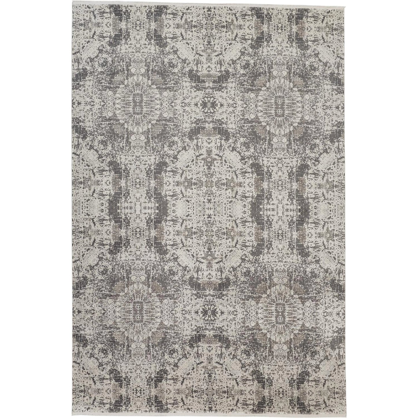 001 SI-1868752,SI-1868753 | Primary Silo | Cadiz Rug - 3989F by Feizy in gray, ivory, taupe. Made from viscose, acrylic in a unique style.
