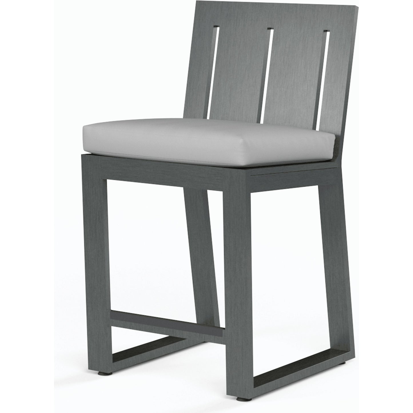 001 SI-2166975 | Additional Silo | Redondo Outdoor Barstool by Sunset West in slate. Made from aluminum in a modern style.