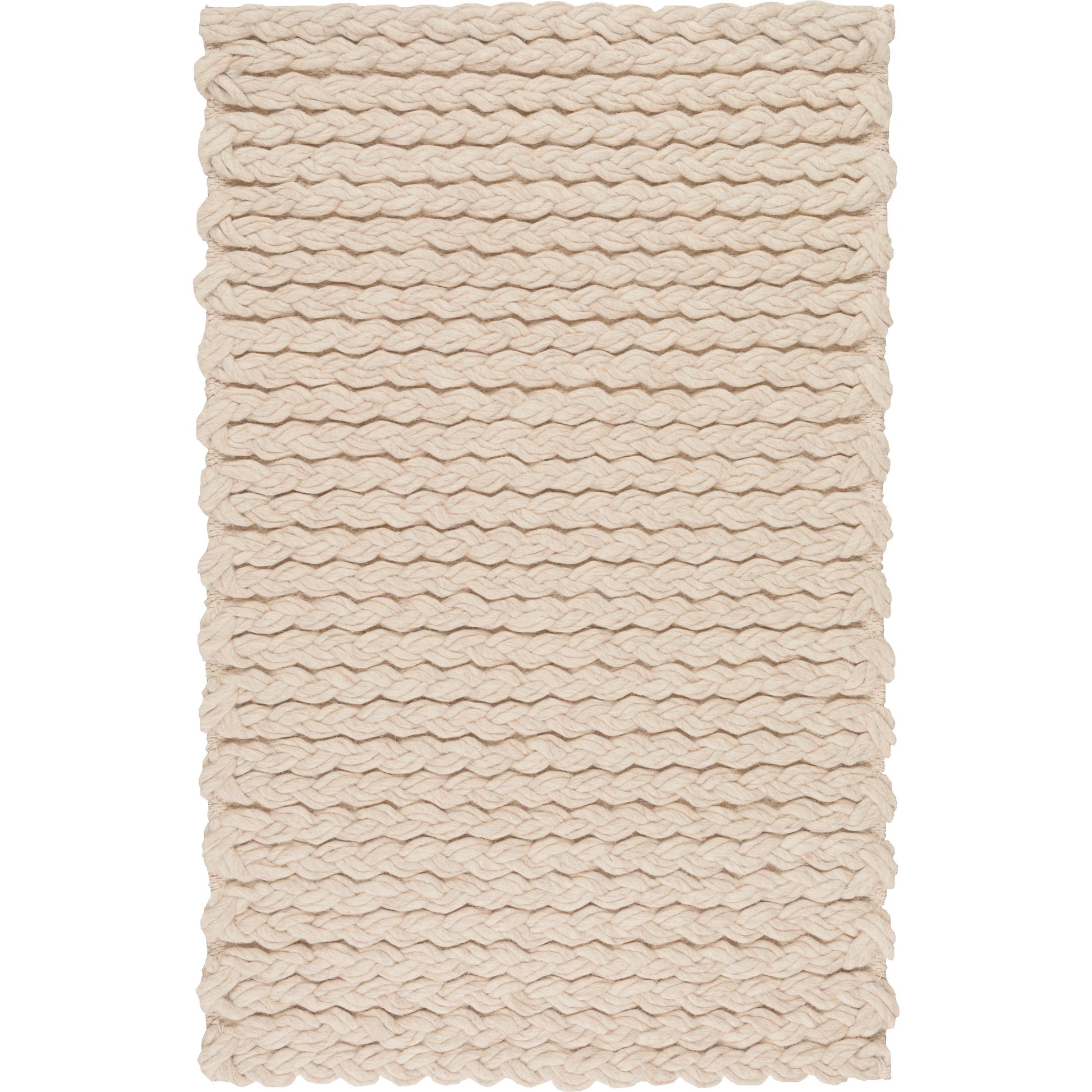 Yukon Rug - 12752 by Surya in light beige. Made from 1000% wool - felted in a unique style.