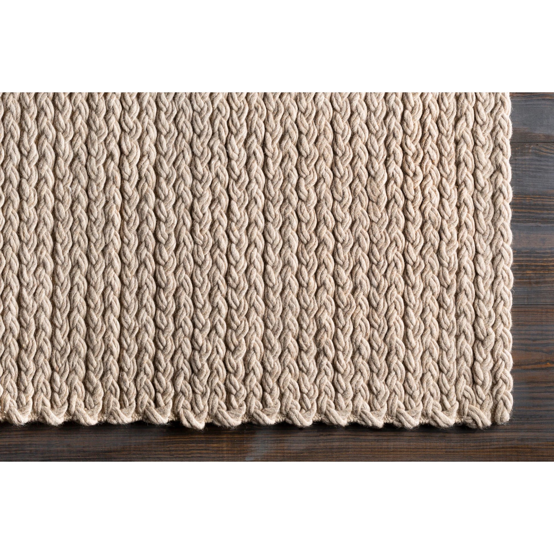Yukon Rug - 12752 by Surya in light beige. Made from 1000% wool - felted in a unique style.