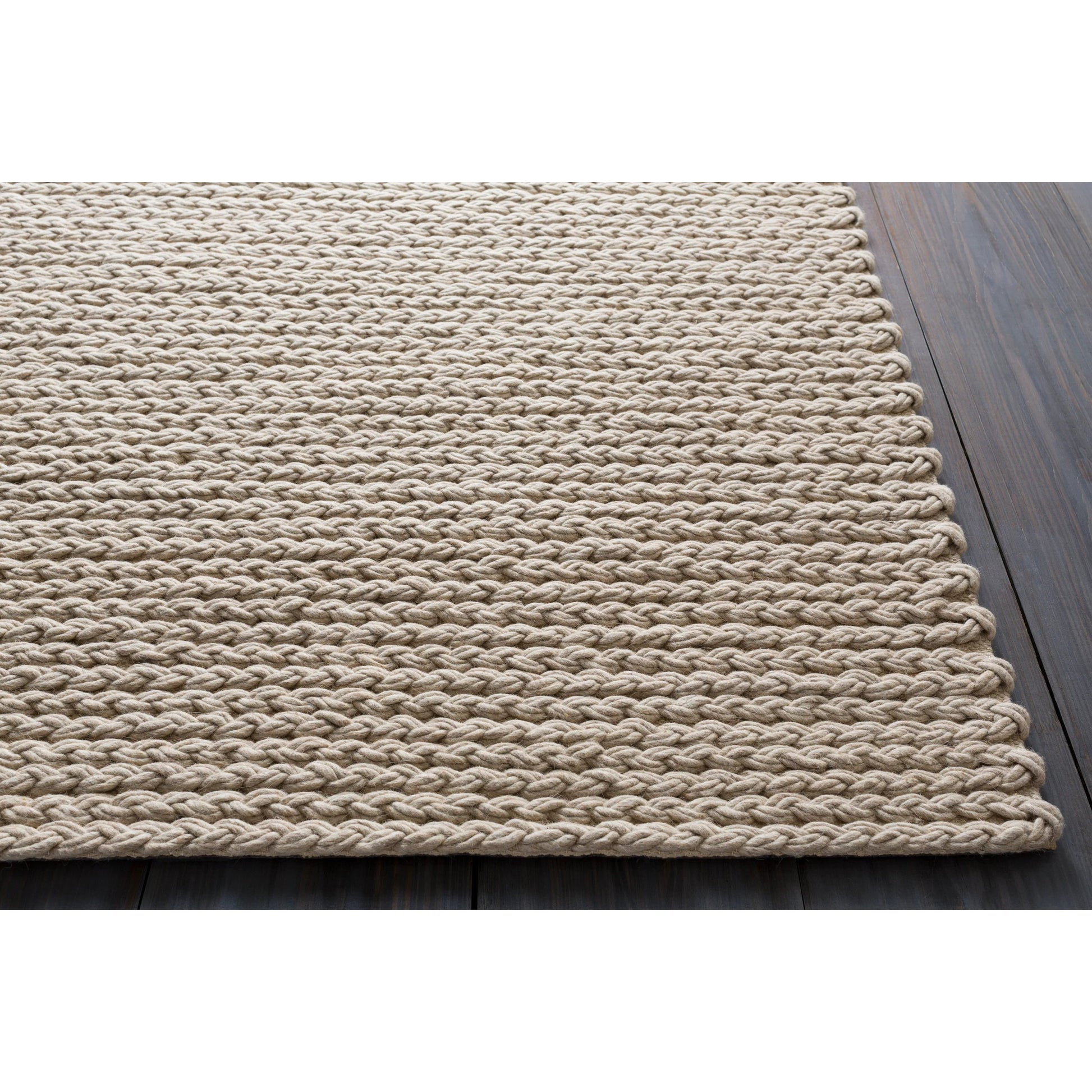 Yukon Rug - 12752 by Surya in light beige. Made from 1000% wool - felted in a unique style.