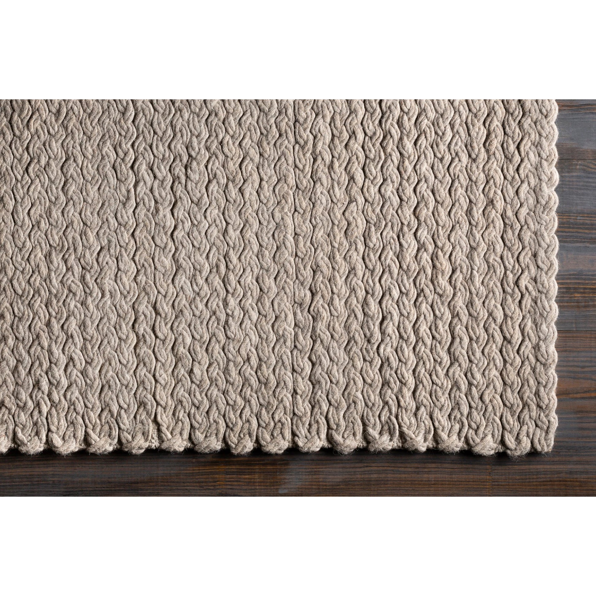 Yukon Rug - 12752 by Surya in light beige. Made from 1000% wool - felted in a unique style.