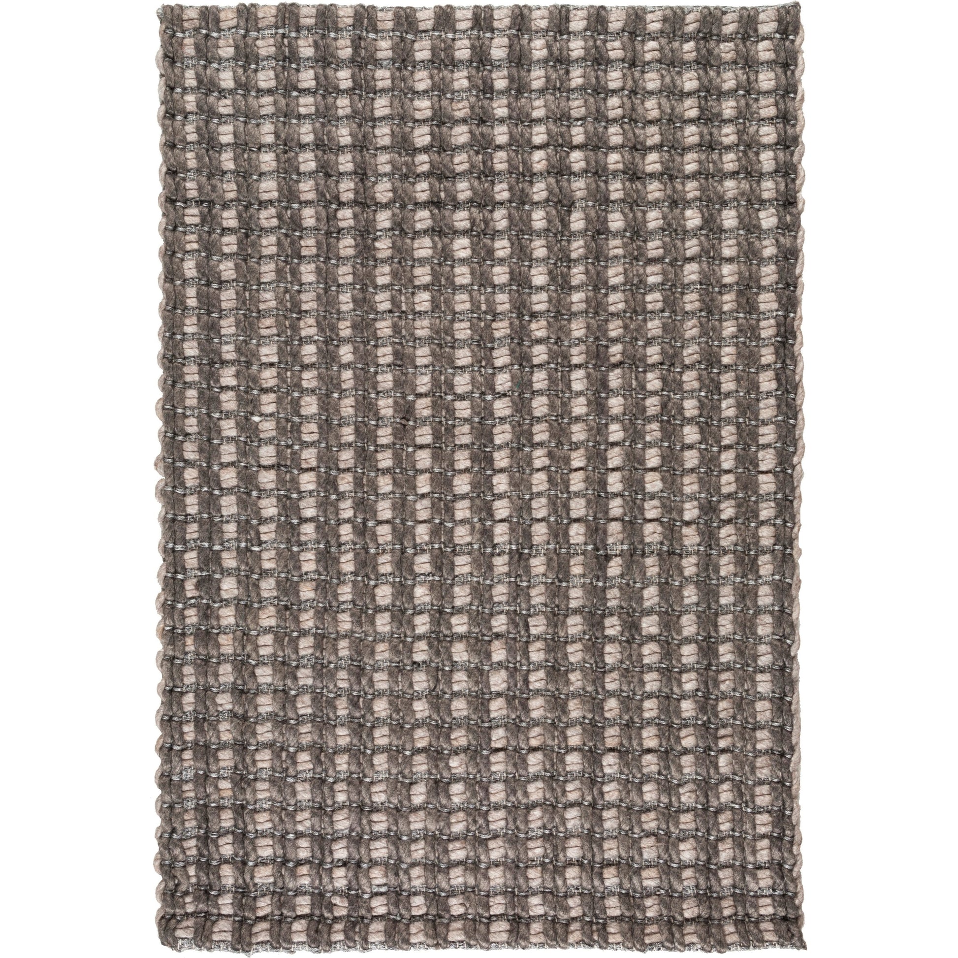 Yukon Rug - 12753 by Surya in charcoal, light gray. Made from 1000% wool - felted in a unique style.