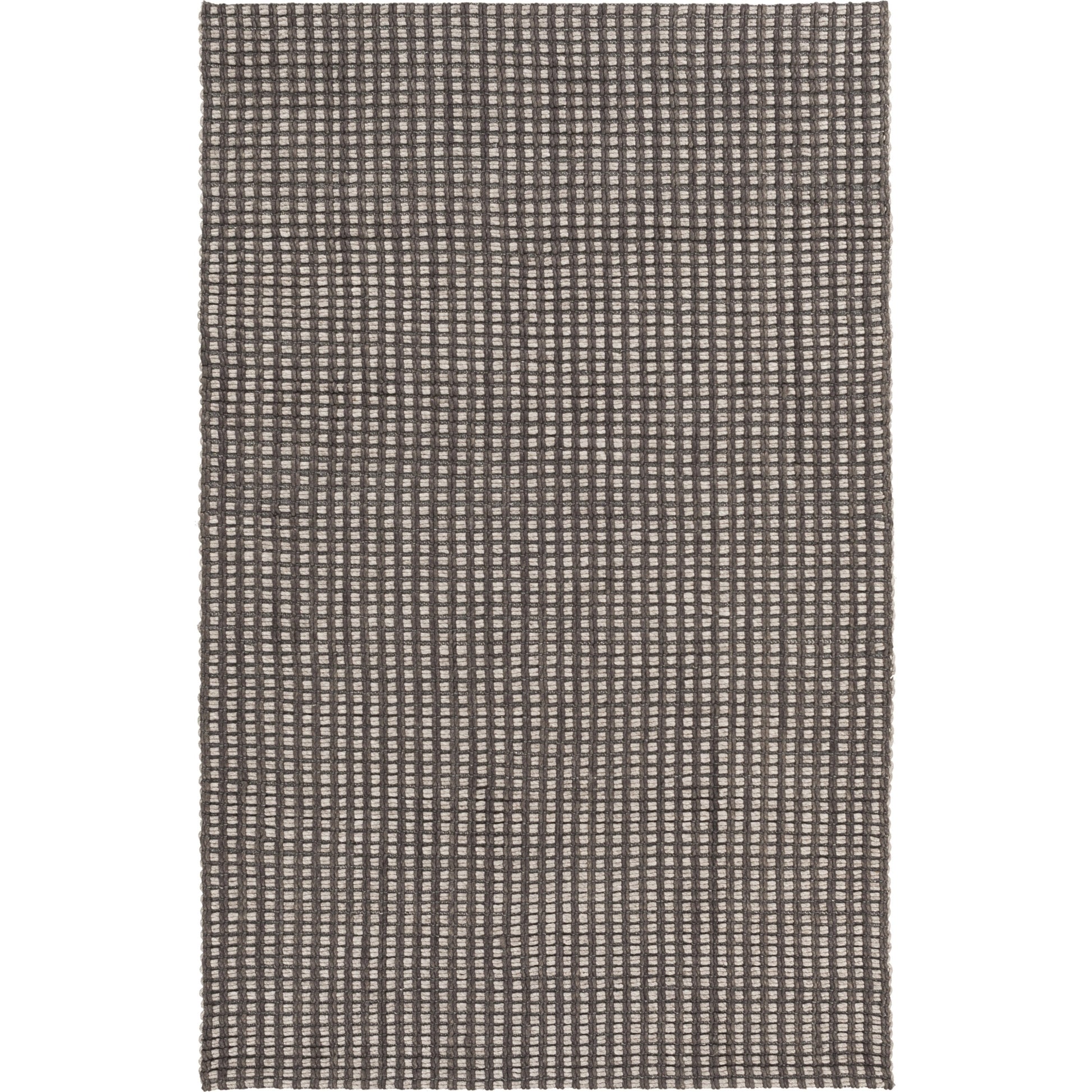 Yukon Rug - 12753 by Surya in charcoal, light gray. Made from 1000% wool - felted in a unique style.