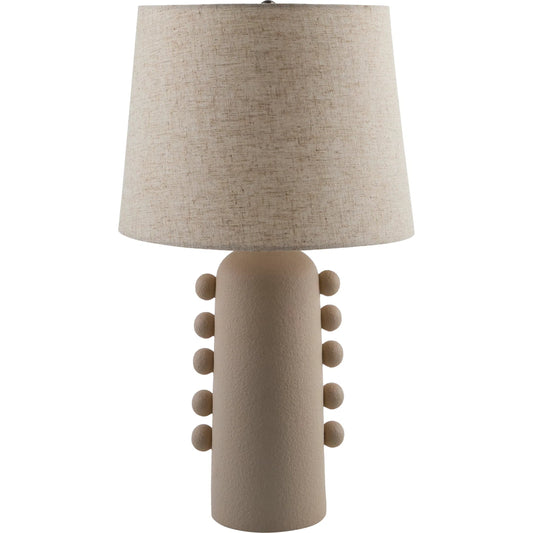Yako Accent Table Lamp 624755 by Livabliss in glazedchrome. Made from ceramic, linen, plastic, iron in a unique style.