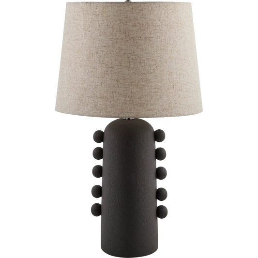 Yako Accent Table Lamp 624755 by Livabliss in glazedchrome. Made from ceramic, linen, plastic, iron in a unique style.