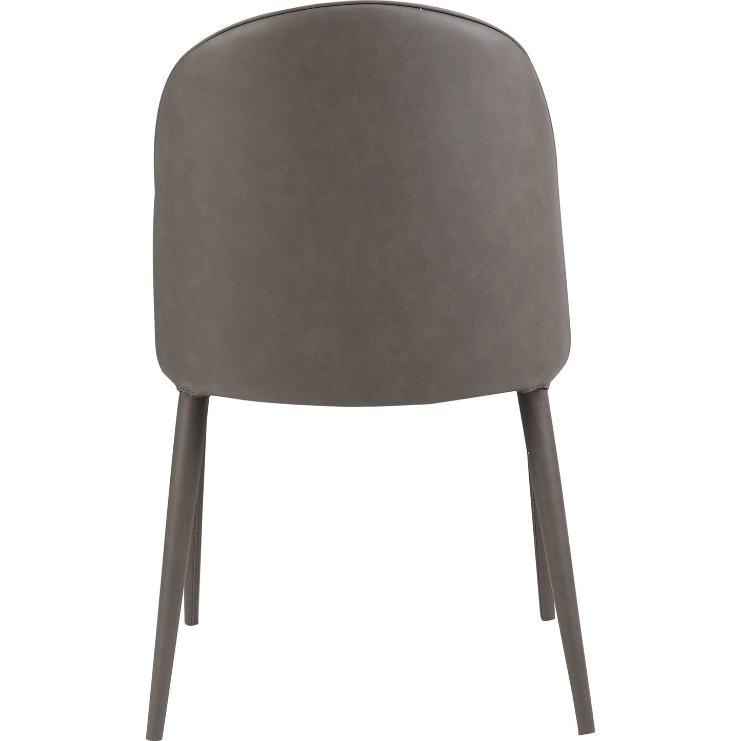 003 SI-1771633 | Additional Silo | Burton Leather Dining Chair (Set of 2) by Moe's Home Collection in gray. Made from upholstery: 100% polyurethane, iron frame, plywood, foam, pu leather in a transitional style.