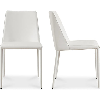 Nora Pu Dining Chair (Set of 2) by Moe's Home Collection. Made from upholstery: 100% polyurethane, iron frame, plywood, foam in a transitional style.
