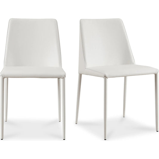 Nora Pu Dining Chair (Set of 2) by Moe's Home Collection. Made from upholstery: 100% polyurethane, iron frame, plywood, foam in a transitional style.