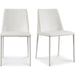 Nora Pu Dining Chair (Set of 2) by Moe's Home Collection. Made from upholstery: 100% polyurethane, iron frame, plywood, foam in a transitional style.