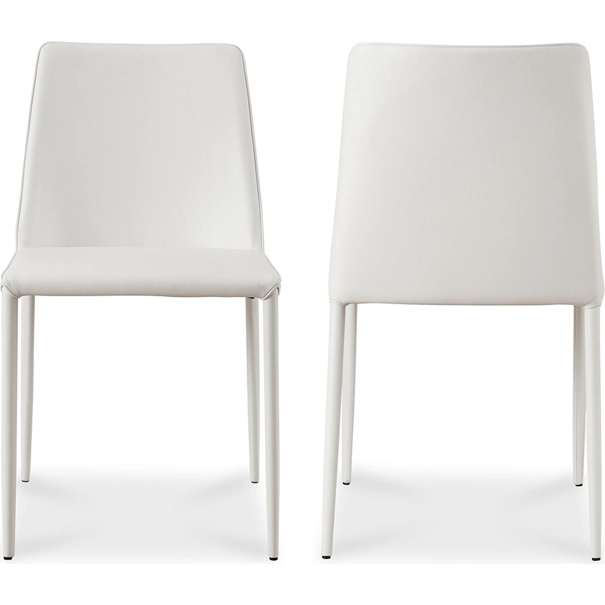 Nora Pu Dining Chair (Set of 2) by Moe's Home Collection. Made from upholstery: 100% polyurethane, iron frame, plywood, foam in a transitional style.