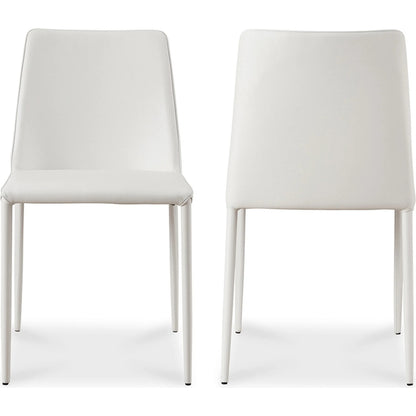 Nora Pu Dining Chair (Set of 2) by Moe's Home Collection. Made from upholstery: 100% polyurethane, iron frame, plywood, foam in a transitional style.